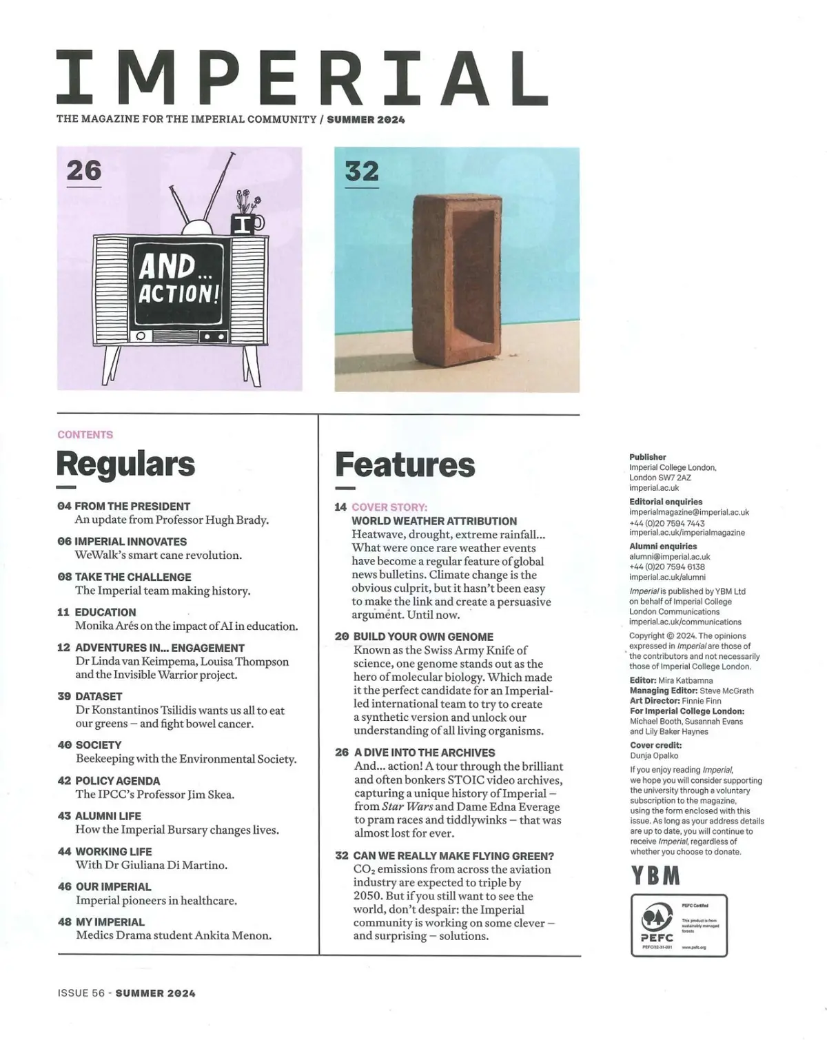 Imperial College Magazine: London University, STEM Education, Summer 2024 - image 2 | Free standard UK delivery included | Discount Quality Products