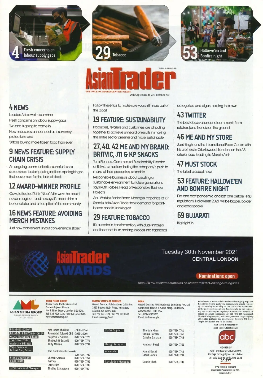 Asian Trader Magazine, Business Journal for UK South Asian Retailers, 21.10.21 - image 2 | Free standard UK delivery included | Discount Quality Products