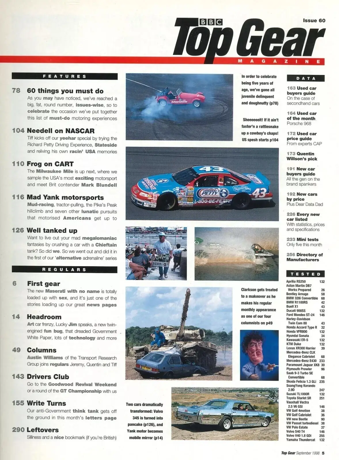 BBC Top Gear Magazine: Issue #60, Bentley, Beetle, BMW 328i, Sonata, Sept 1998 - image 3 | Free standard UK delivery included | Discount Quality Products