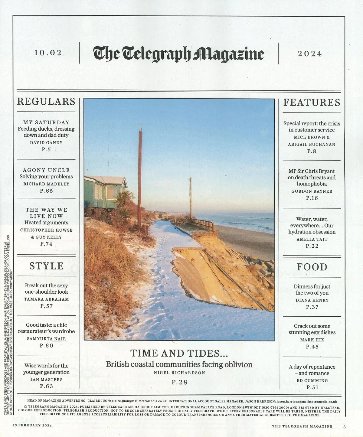Telegraph Magazine: David Gandy, Chris Bryant, Richard Madeley, Style, 10.2.24 - image 2 | Free standard UK delivery included | Discount Quality Products