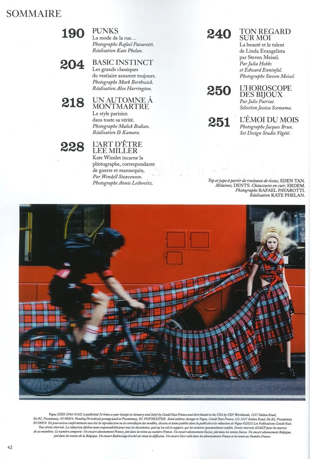 Vogue France Magazine French Language, Chloë Sevigny, Kate Winslet, Oct 2023 - image 4 | Free standard UK delivery included | Discount Quality Products
