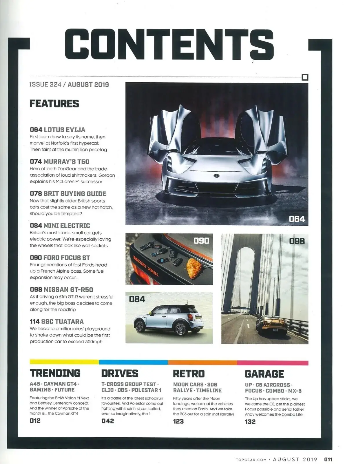 BBC Top Gear Magazine: Issue #324, Lotus Evija, Ford Focus, Nissan, Aug 2019 - image 2 | Free standard UK delivery included | Discount Quality Products