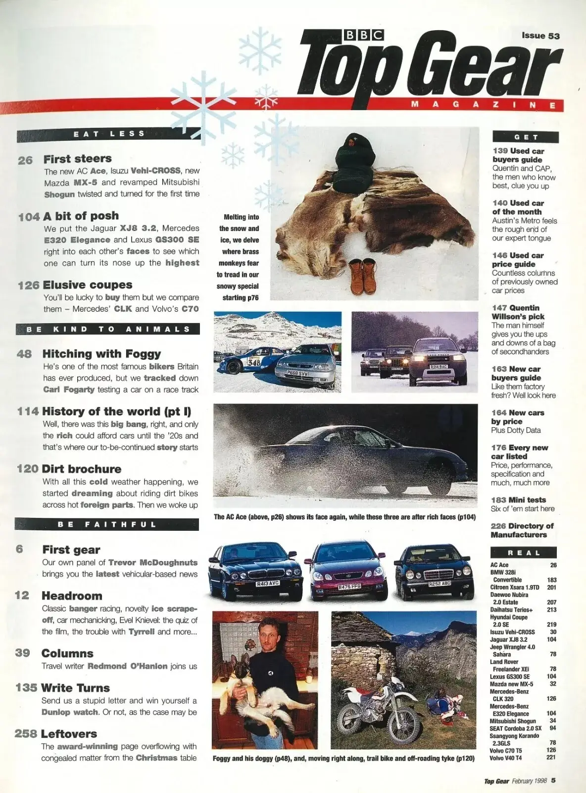 BBC Top Gear Magazine: Issue #53, Carl Fogarty, TVR, Jaguar, Mercedes, Feb 1998 - image 3 | Free standard UK delivery included | Discount Quality Products