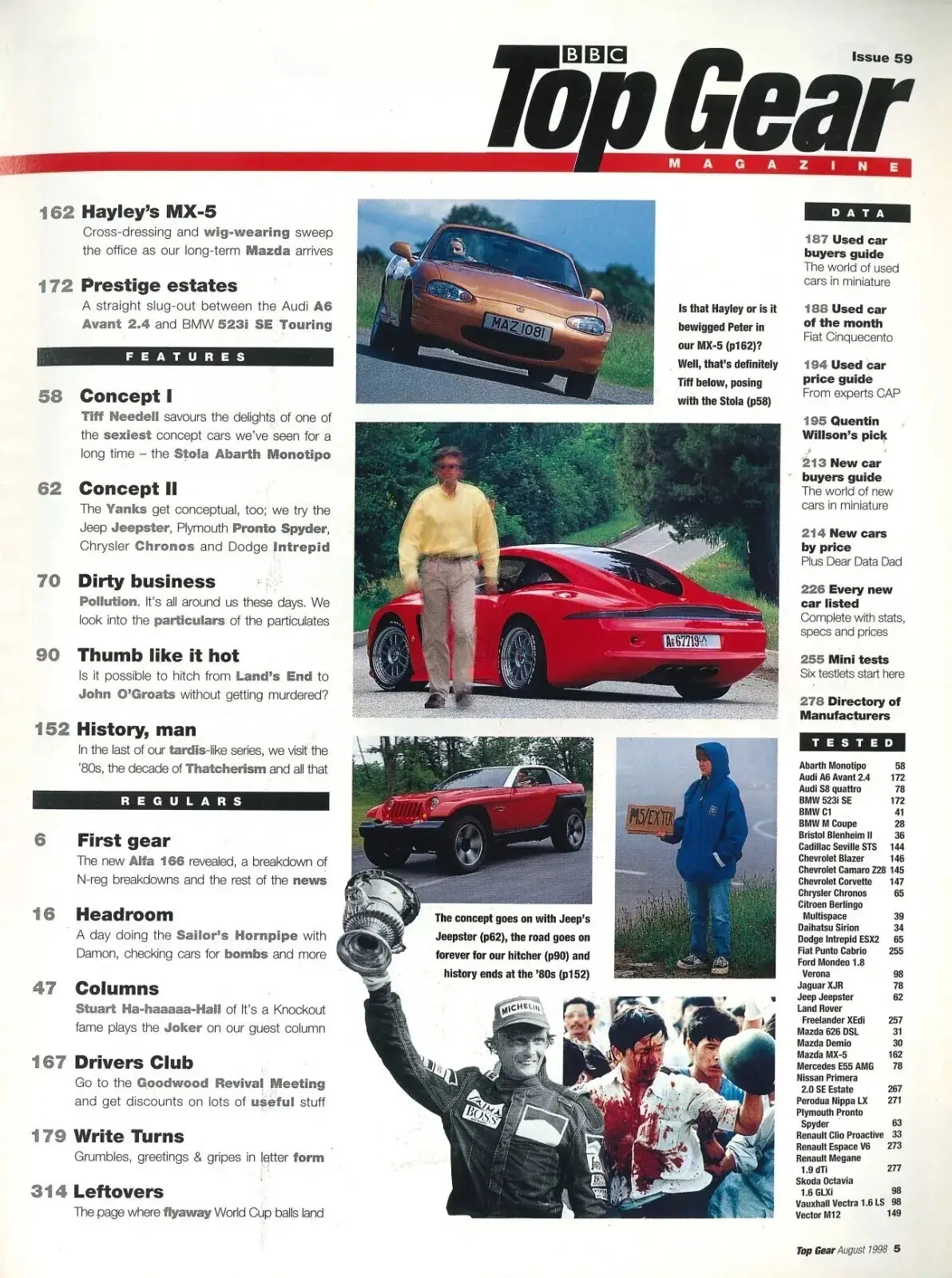 BBC Top Gear Magazine: Issue #59, F1 Grand Prix, BMW Z3, Mercedes AMG, Aug 1998 - image 3 | Free standard UK delivery included | Discount Quality Products