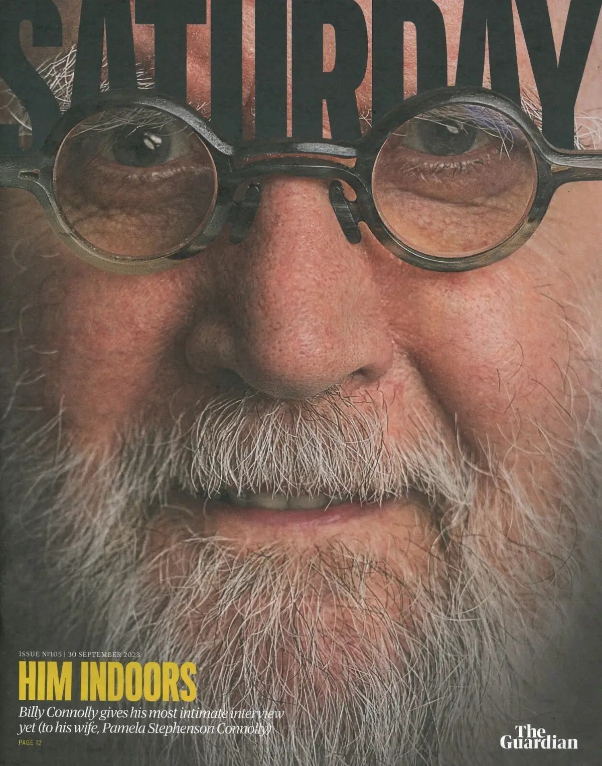 Guardian Saturday Magazine: Billy Connolly, Hamza Yassin, Paul Elliott, 30.9.23