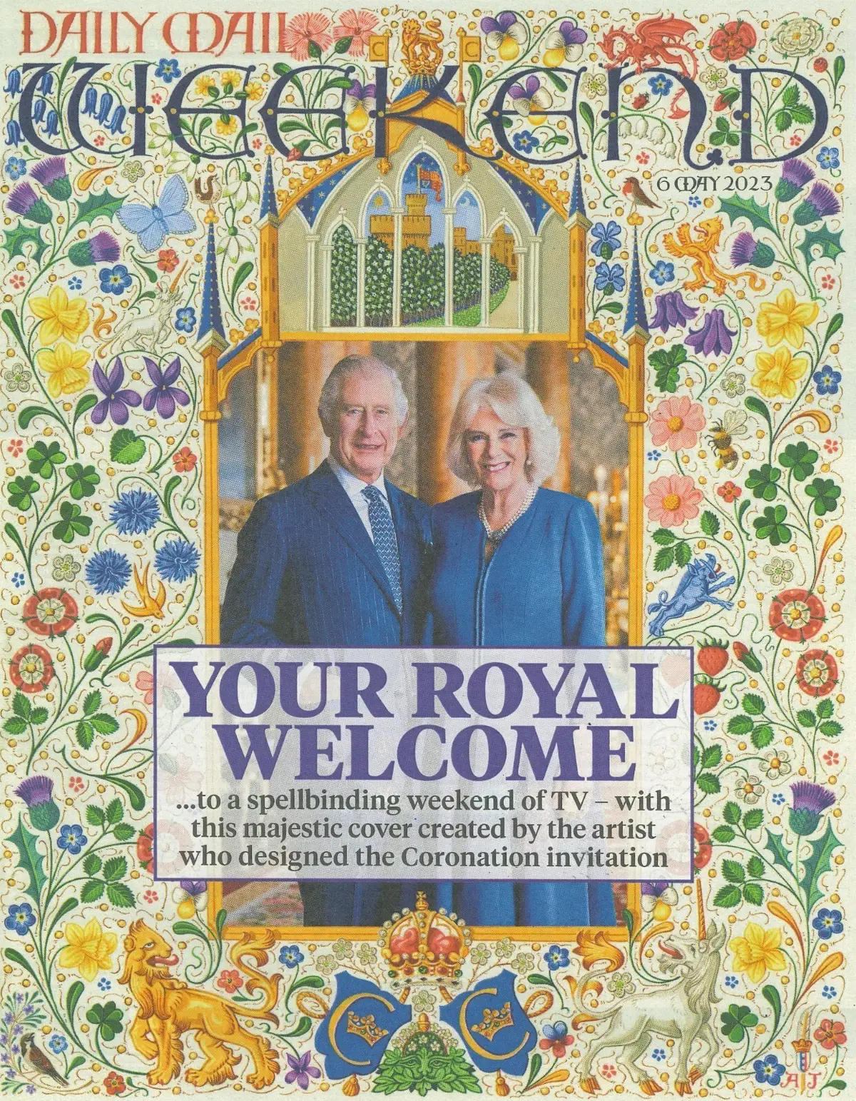 Daily Mail Weekend Magazine, King Charles III &amp; Queen Camilla Coronation, 6.5.23