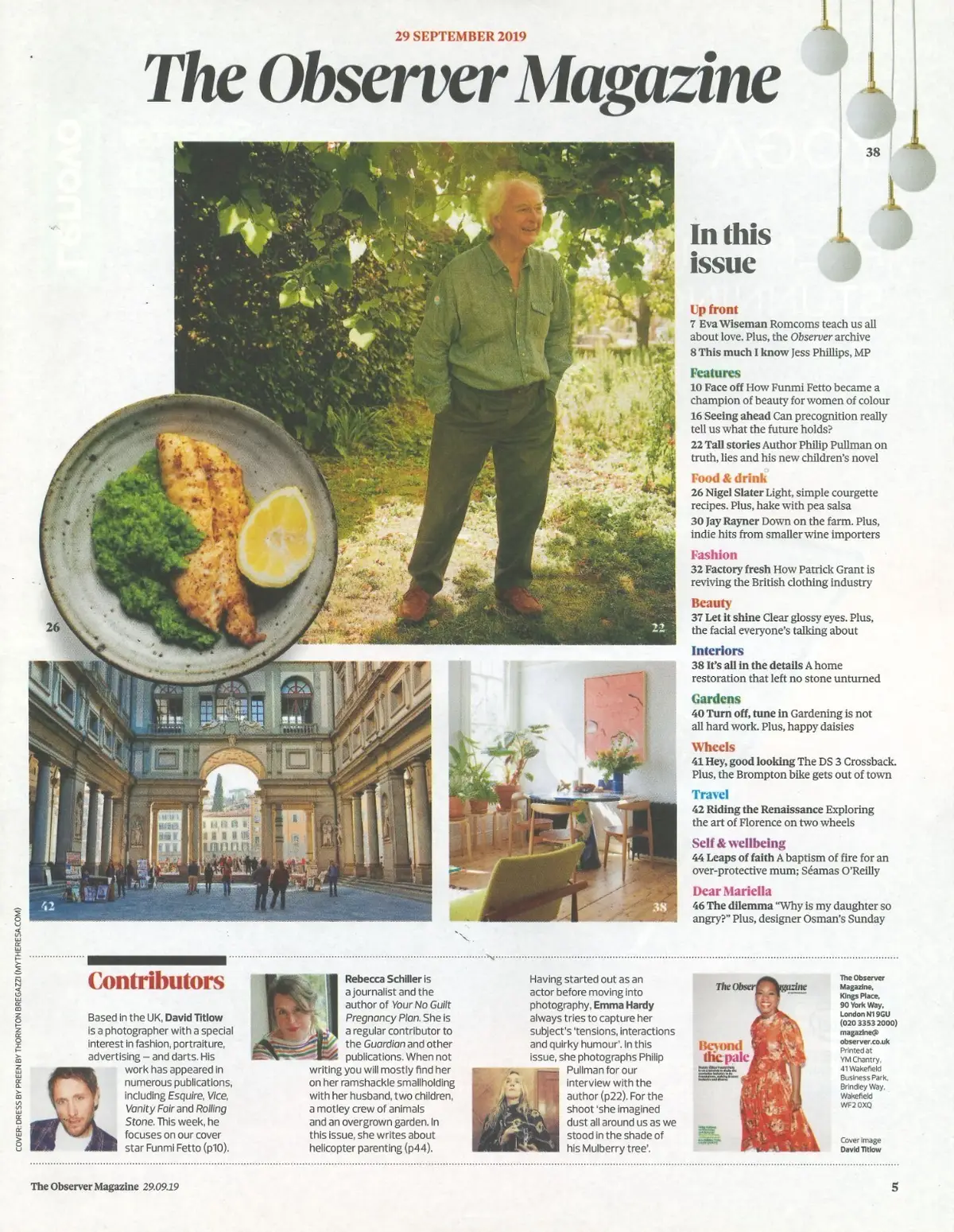 Observer Magazine: Funmi Fetto, Jess Philips, Designer Osman, Fashion, 29.9.19 - image 2 | Free standard UK delivery included | Discount Quality Products