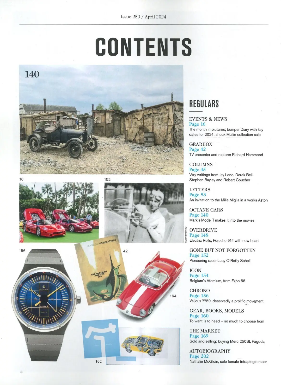 Octane Magazine #250, Ferrari 250GT Zagato, Maserati 250F, Jaguar, April 2024 - image 4 | Free standard UK delivery included | Discount Quality Products