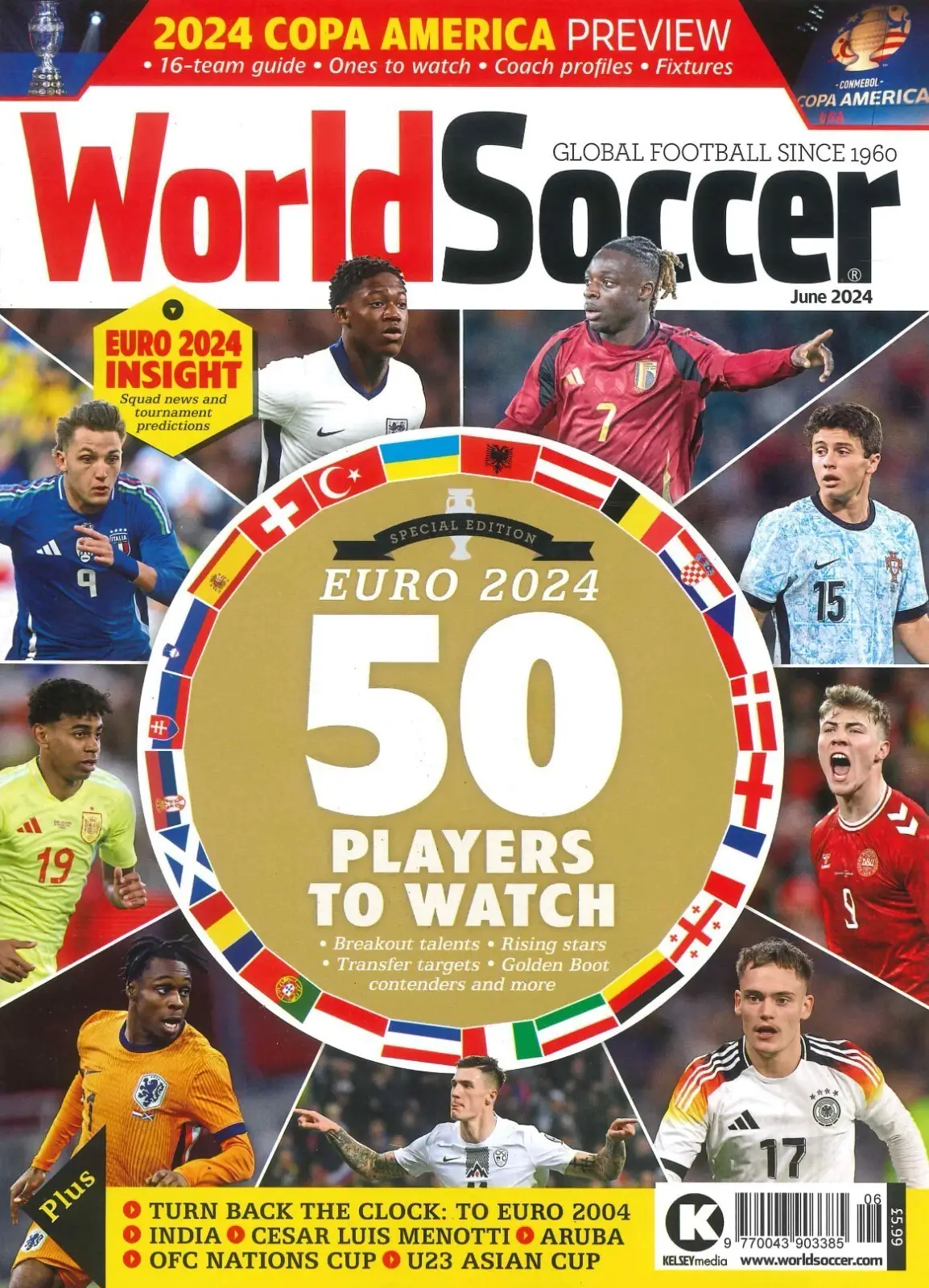 World Soccer Magazine: Euro Special Edition, Copa America, Football, June 2024 - Free standard UK delivery included | Discount Quality Products