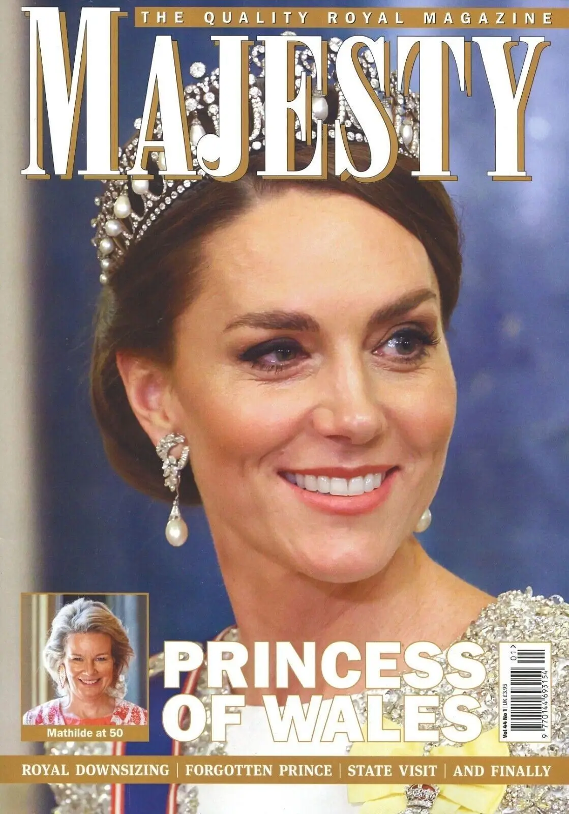 Majesty Magazine, Kate Middleton Prince William, King Charles, Royal, Jan 2023