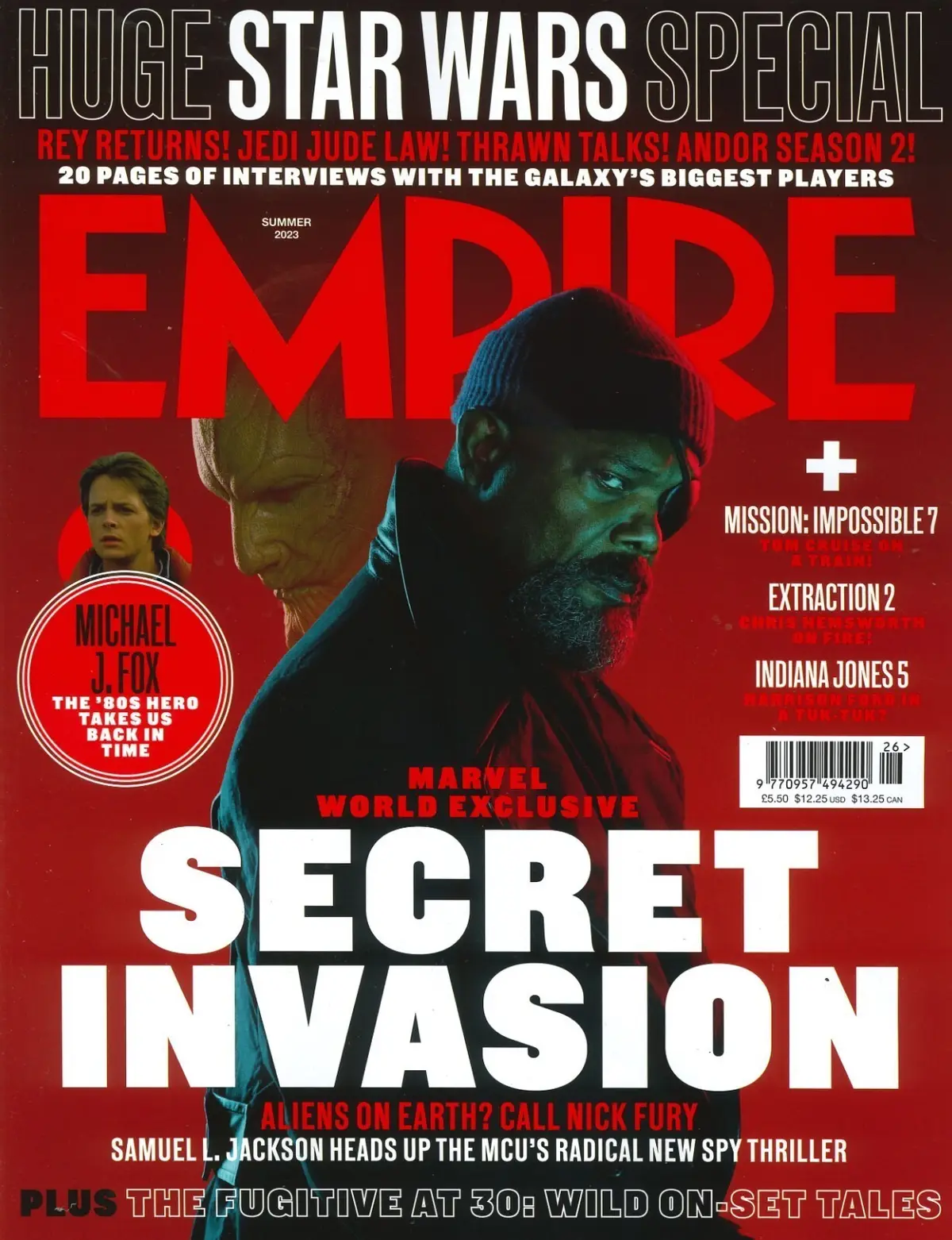 Empire Magazine, Marvel Secret Invasion, Star Wars, Indiana Jones, Summer 2023