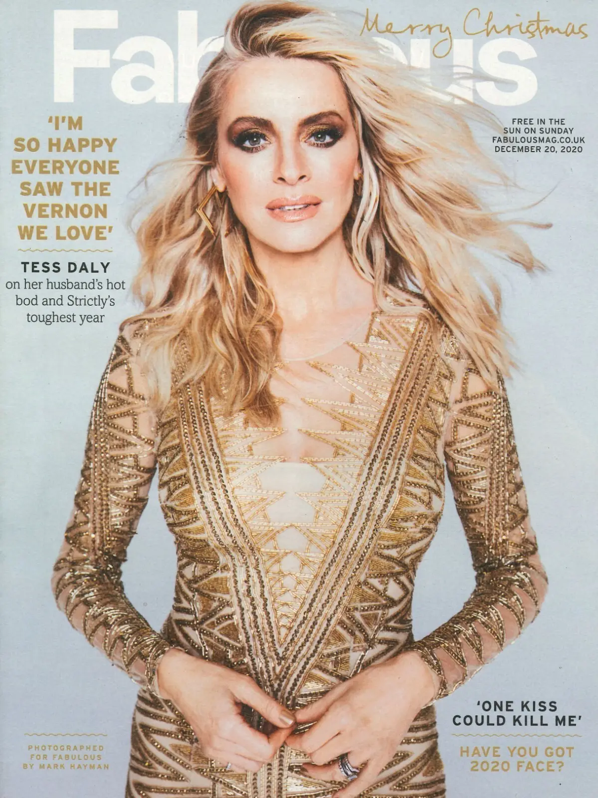 Fabulous Magazine: Tess Daly, Tara Arkle, Joel Dommett, Fashion, 20.12.20