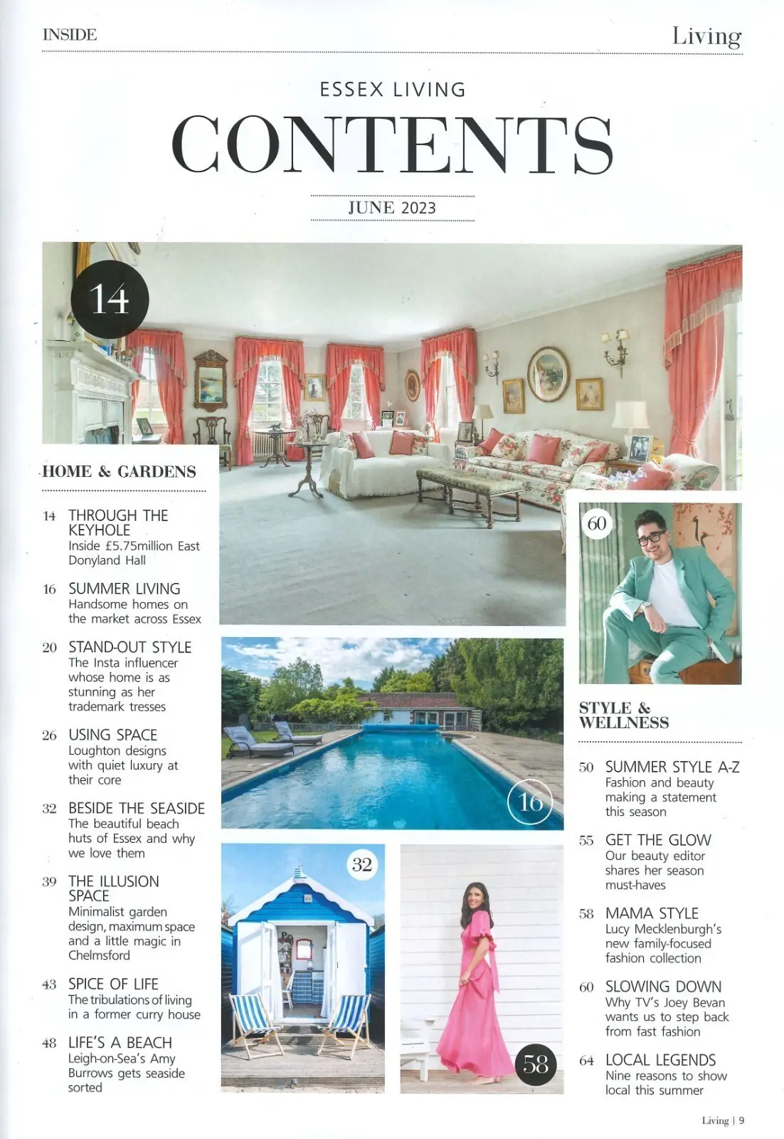 Essex Living Magazine, Lucy Mecklenburgh, Jamie Oliver, Home & Garden, June 2023 - image 2 | Free standard UK delivery included | Discount Quality Products