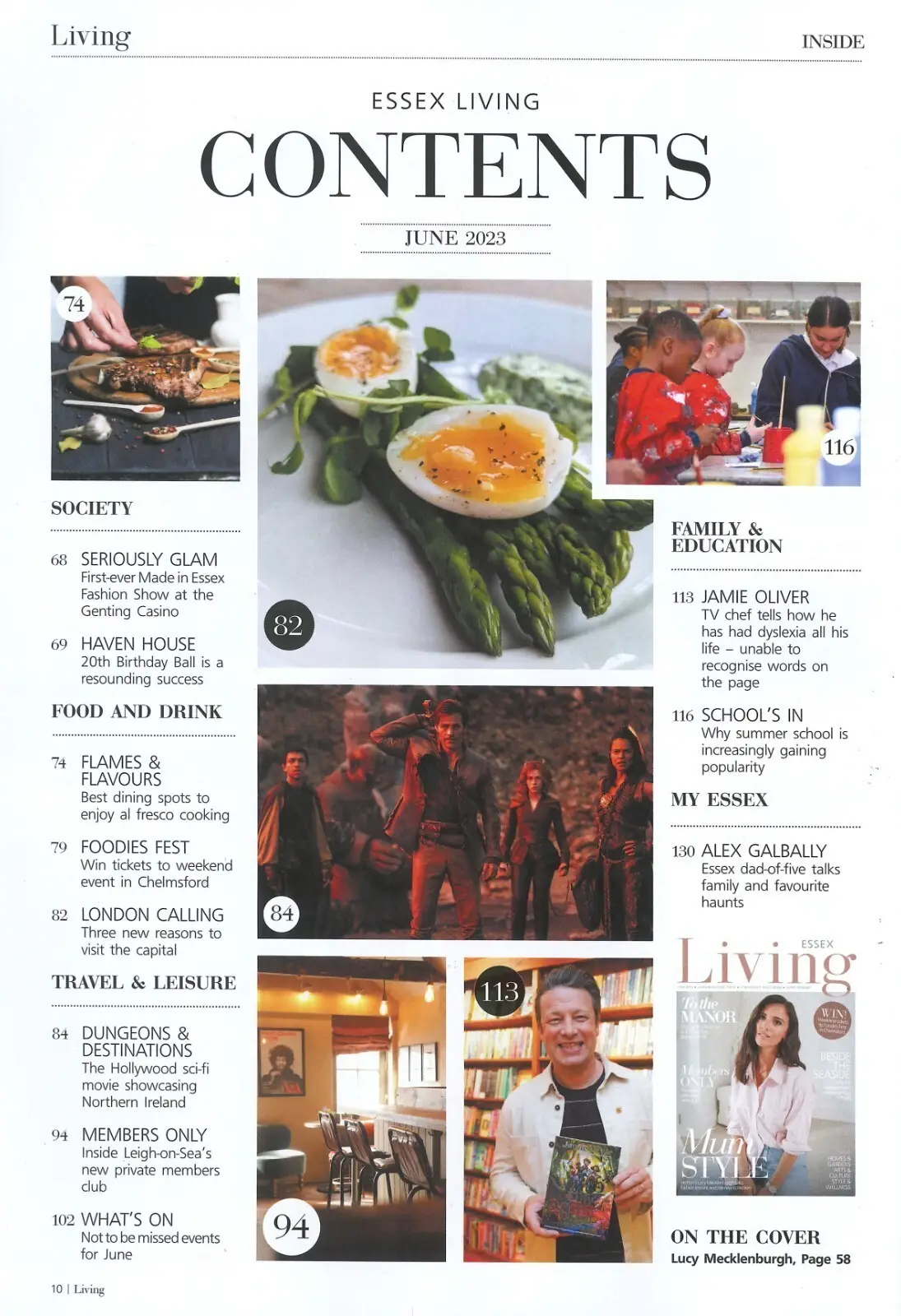 Essex Living Magazine, Lucy Mecklenburgh, Jamie Oliver, Home & Garden, June 2023 - image 3 | Free standard UK delivery included | Discount Quality Products