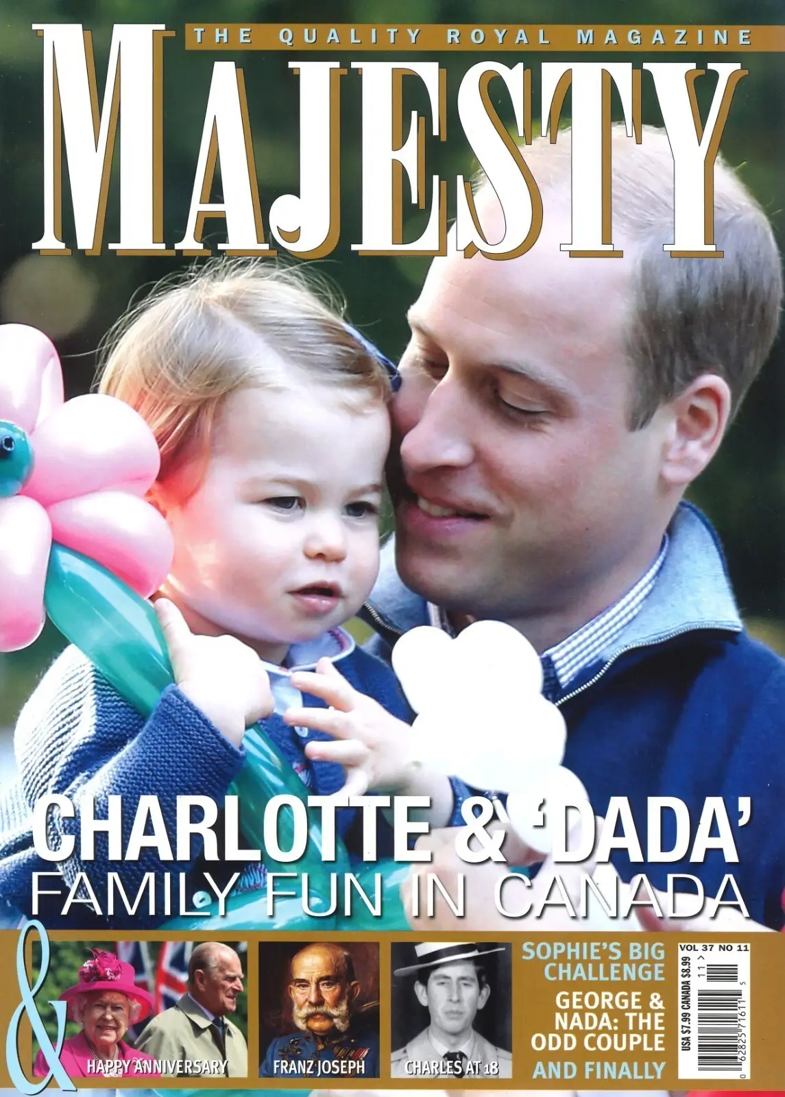 Majesty Magazine, Prince William, Princess Charlotte, King Charles III, Nov 2016