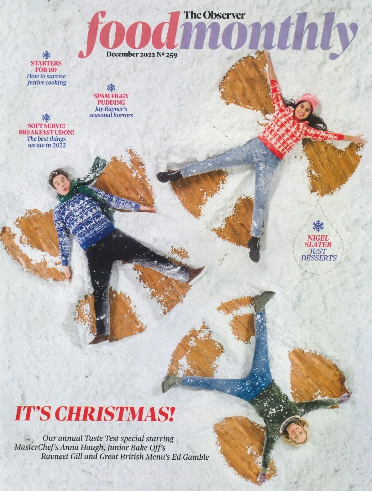 Observer Food Monthly Magazine: Anna Haugh, Ed Gamble, Nigel Slater, Dec 2022