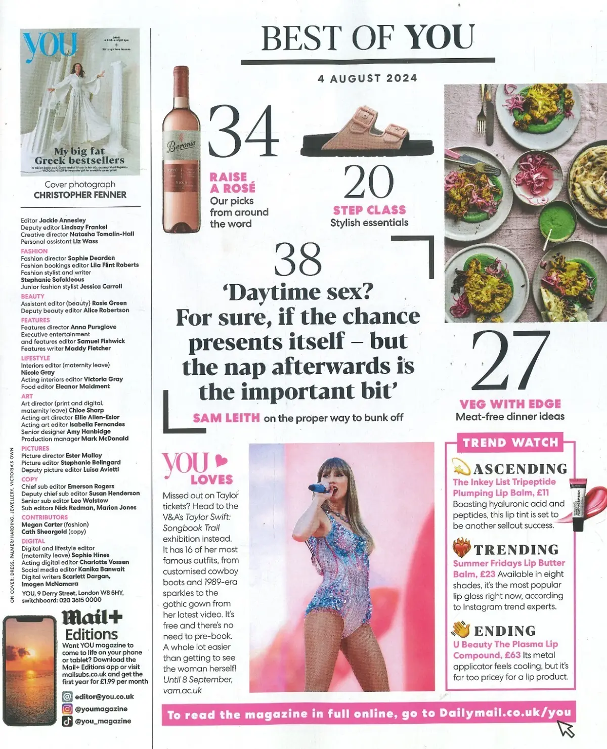 You Magazine, Victoria Hislop, Naomi Westerman, Maya Sondhi, Recipes, 4.8.24 - image 2 | Free standard UK delivery included | Discount Quality Products