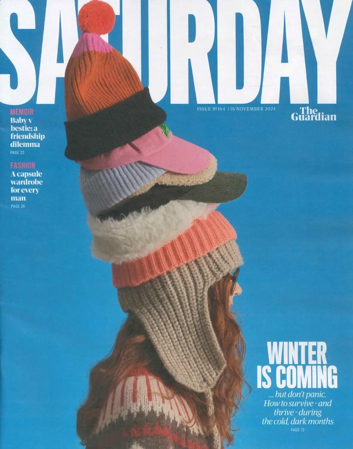 Guardian Saturday Magazine: Winter Survival, Jessica Raine, McCoist, 16.11.24