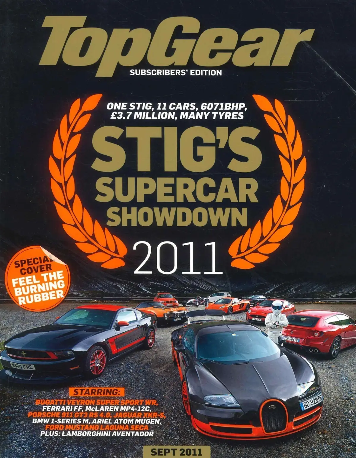 BBC Top Gear Magazine: Issue #221, Bugatti Veyron, Ferrari FF, BMW, Sept 2011