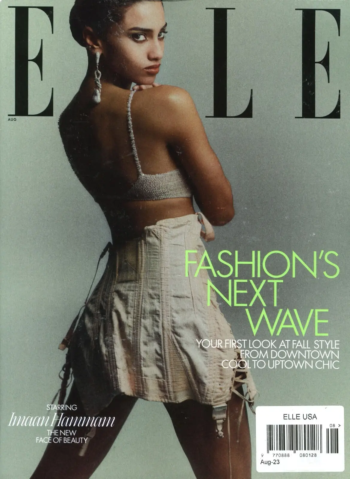 Elle USA Magazine Imaan Hammam, Juliana, Claire Stern, Danielle, Models Aug 2023