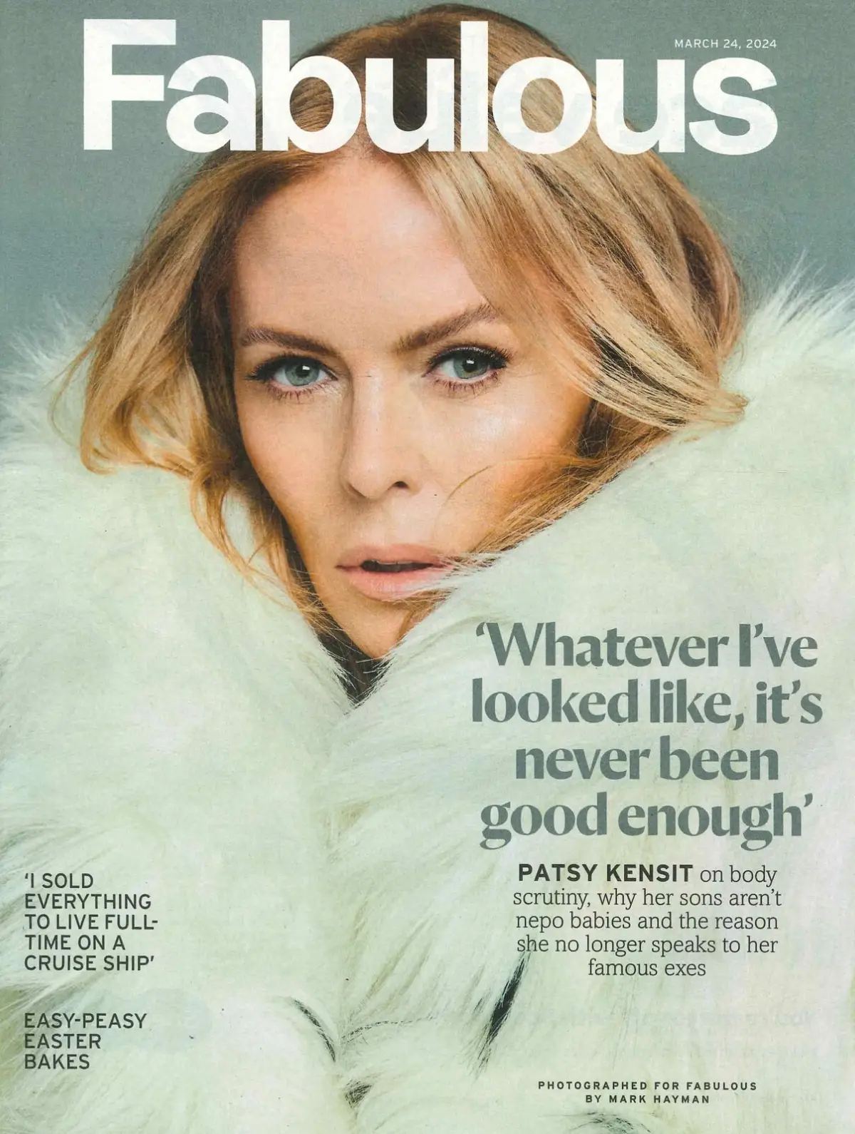 Fabulous Magazine: Patsy Kensit, Naga Munchetty, Janet Ellis, Easter, 24.3.24