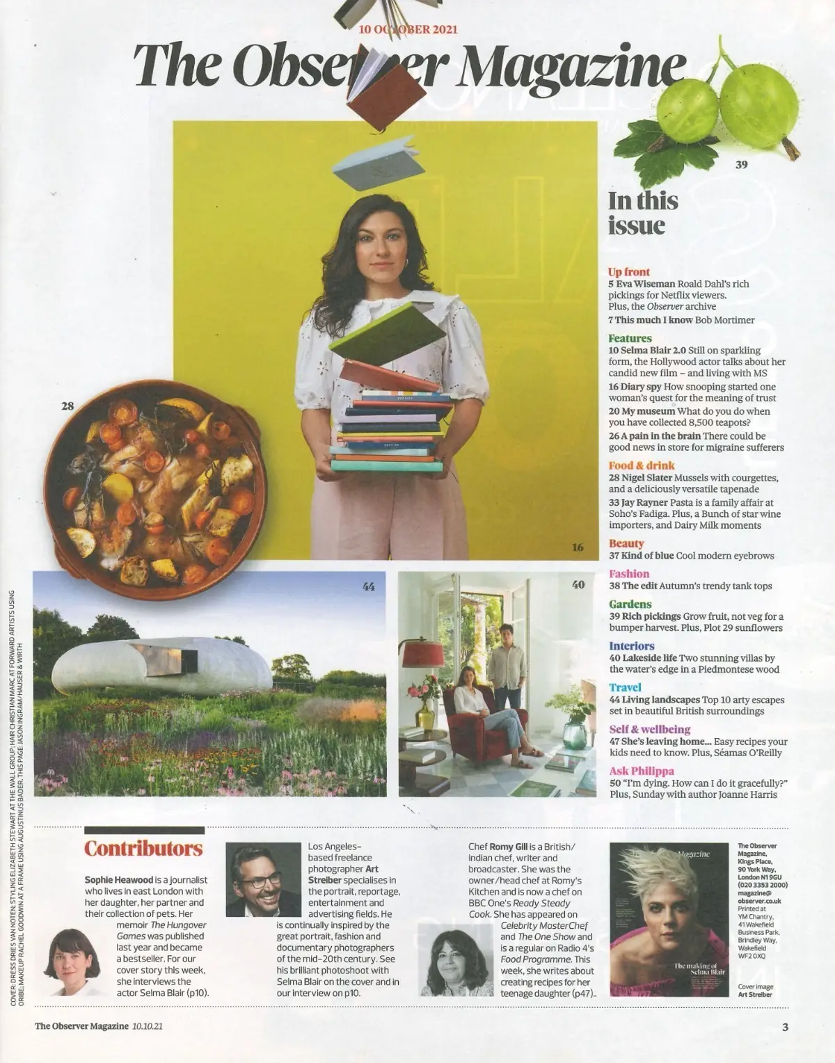 Observer Magazine: Selma Blair, Bob Mortimer, Joanne Harris, Fashion, 10.10.21 - image 2 | Free standard UK delivery included | Discount Quality Products