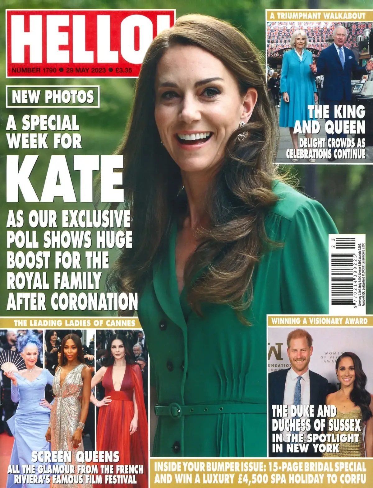 HELLO! Magazine, Kate Middleton, King Charles, Camilla 29.5.23 (Slight Wear)