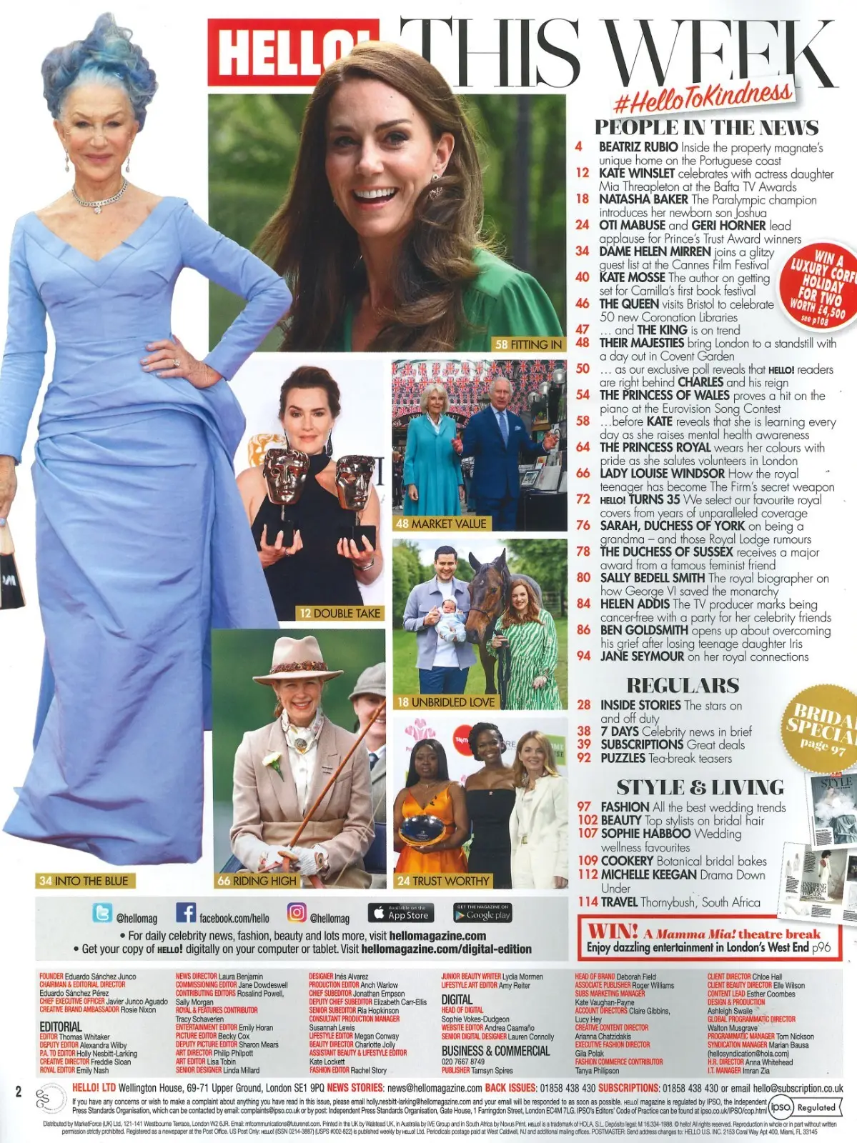 HELLO! Magazine, Kate Middleton, King Charles, Camilla 29.5.23 (Slight Wear) - image 2 | Free standard UK delivery included | Discount Quality Products