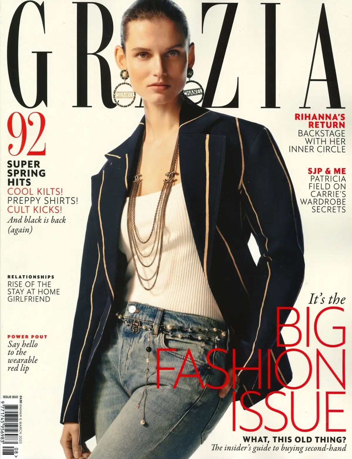 Grazia Magazine, Rihanna, Patricia Field, Sturgeon, Vivienne Westwood, 6.3.23