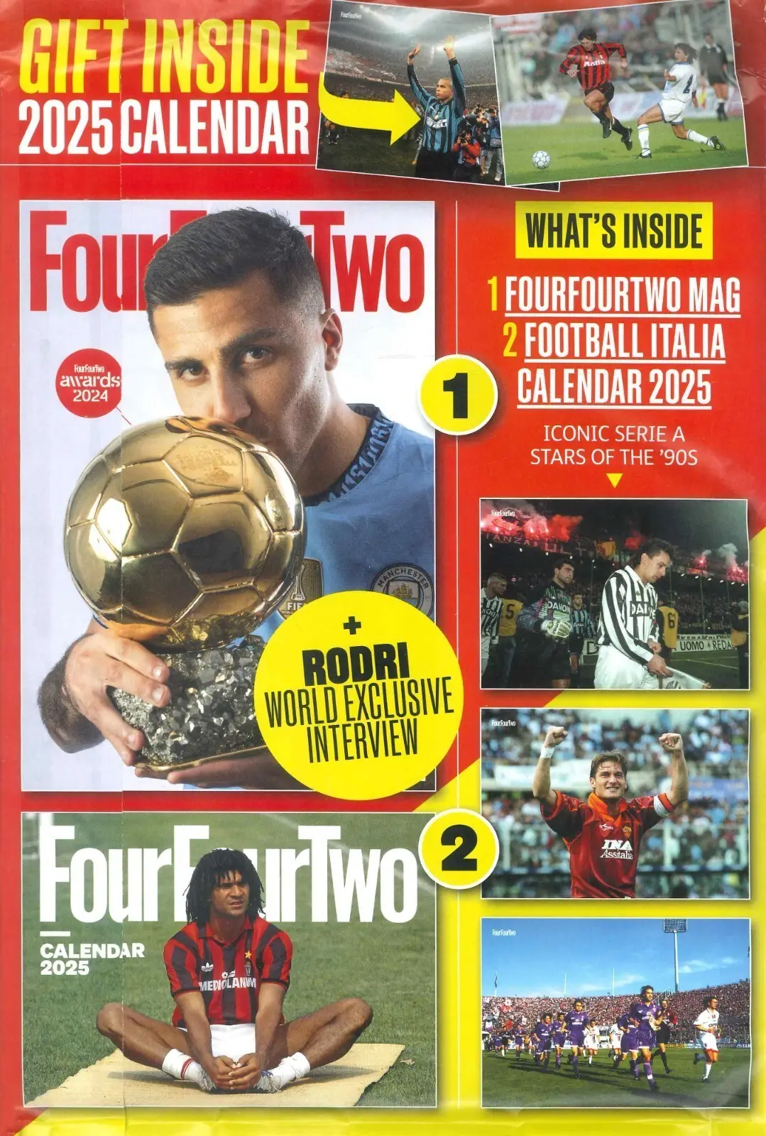 FourFourTwo Magazine: Awards 2024, Free Calendar, Soccer Football, Jan 2025 - image 2 | Free standard UK delivery included | Discount Quality Products