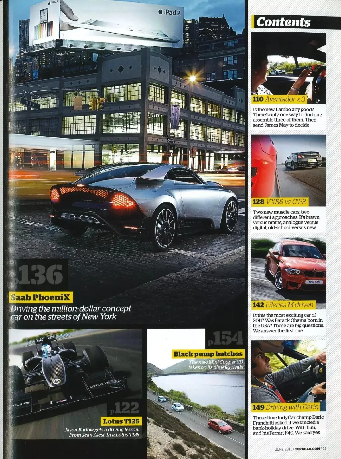 BBC Top Gear Magazine: Issue #218, Lambo Aventador, Lotus Type 125, June 2011 - image 2 | Free standard UK delivery included | Discount Quality Products