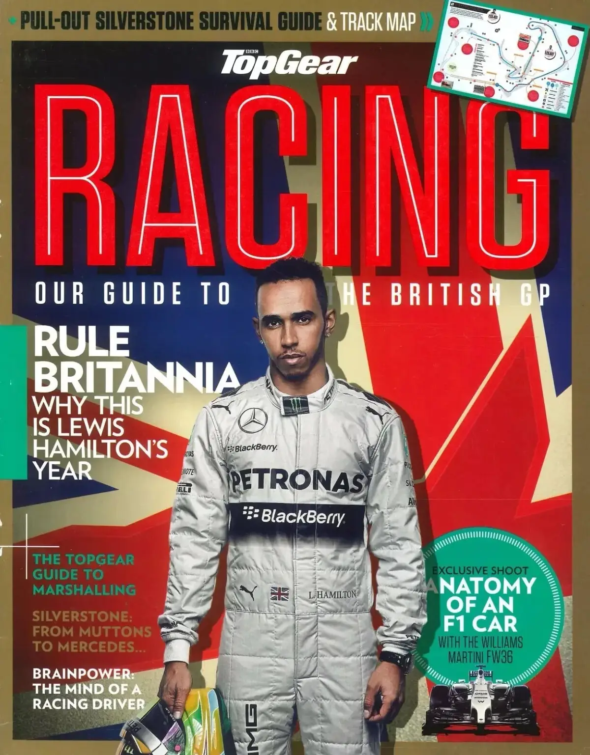 BBC Top Gear Magazine Supplement: Racing, British GP Guide, Lewis Hamilton, Cars