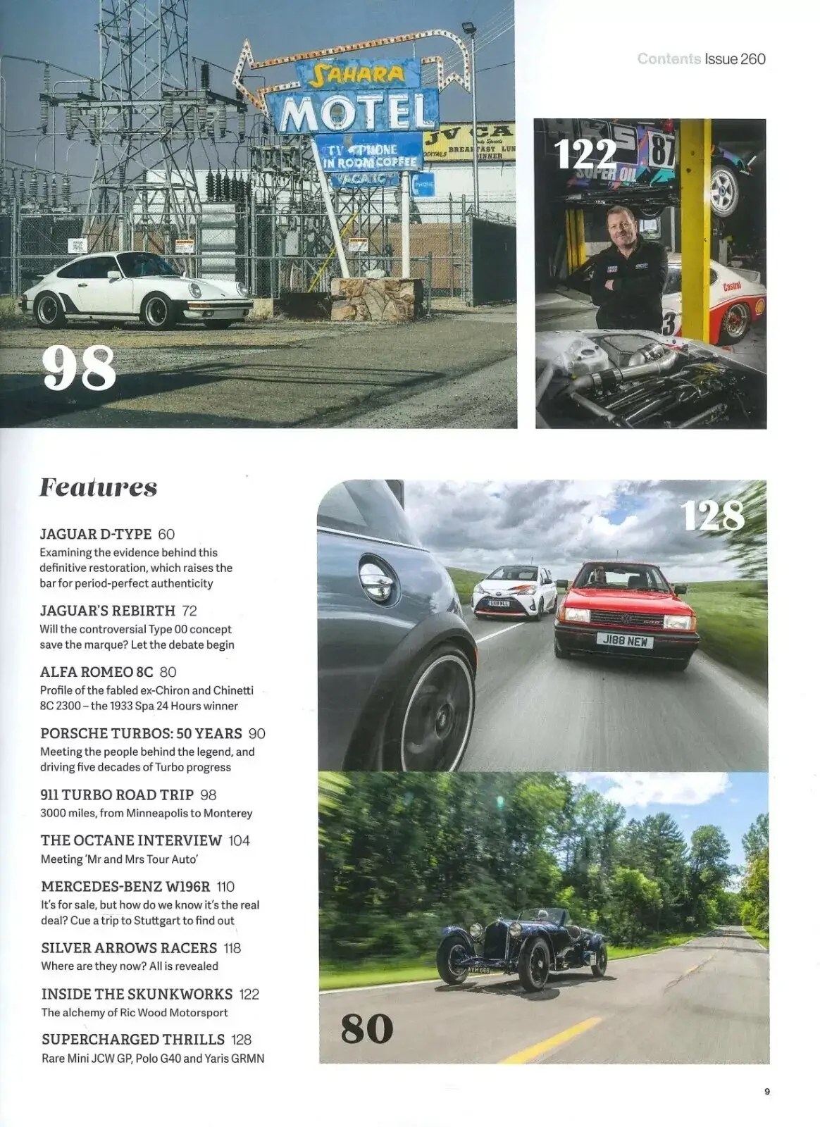 Octane Magazine #260, Superminis, Jaguar D-Type, Porsche Turbos, Alfa, Feb 2025 - image 3 | Free standard UK delivery included | Discount Quality Products