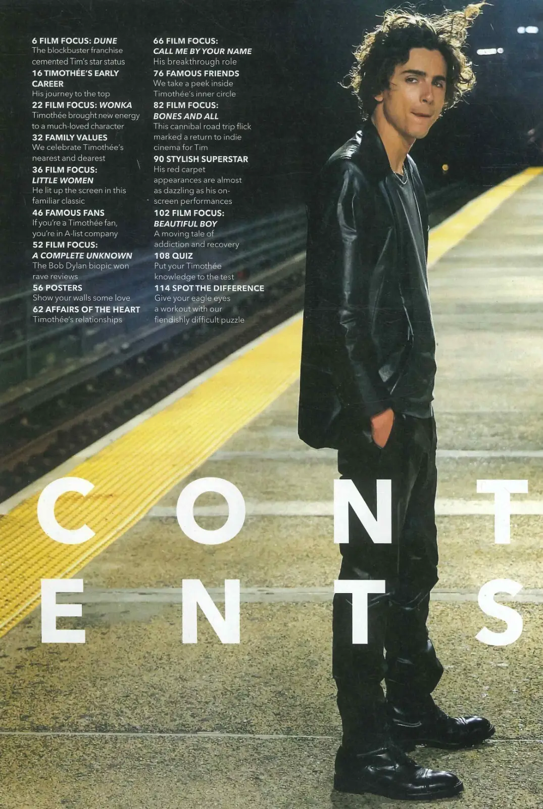 Timothée Chalamet Magazine: Dune, Wonka, Little Women, Kings of Screen, 2025 - image 2 | Free standard UK delivery included | Discount Quality Products
