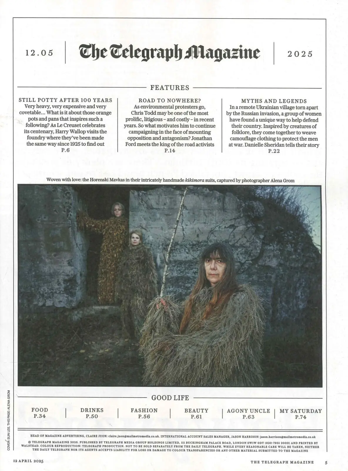 Telegraph Magazine: Prue Leith, Ukraine-Russia War, Easter Eggs Rated, 12.4.25 - image 2 | Free standard UK delivery included | Discount Quality Products