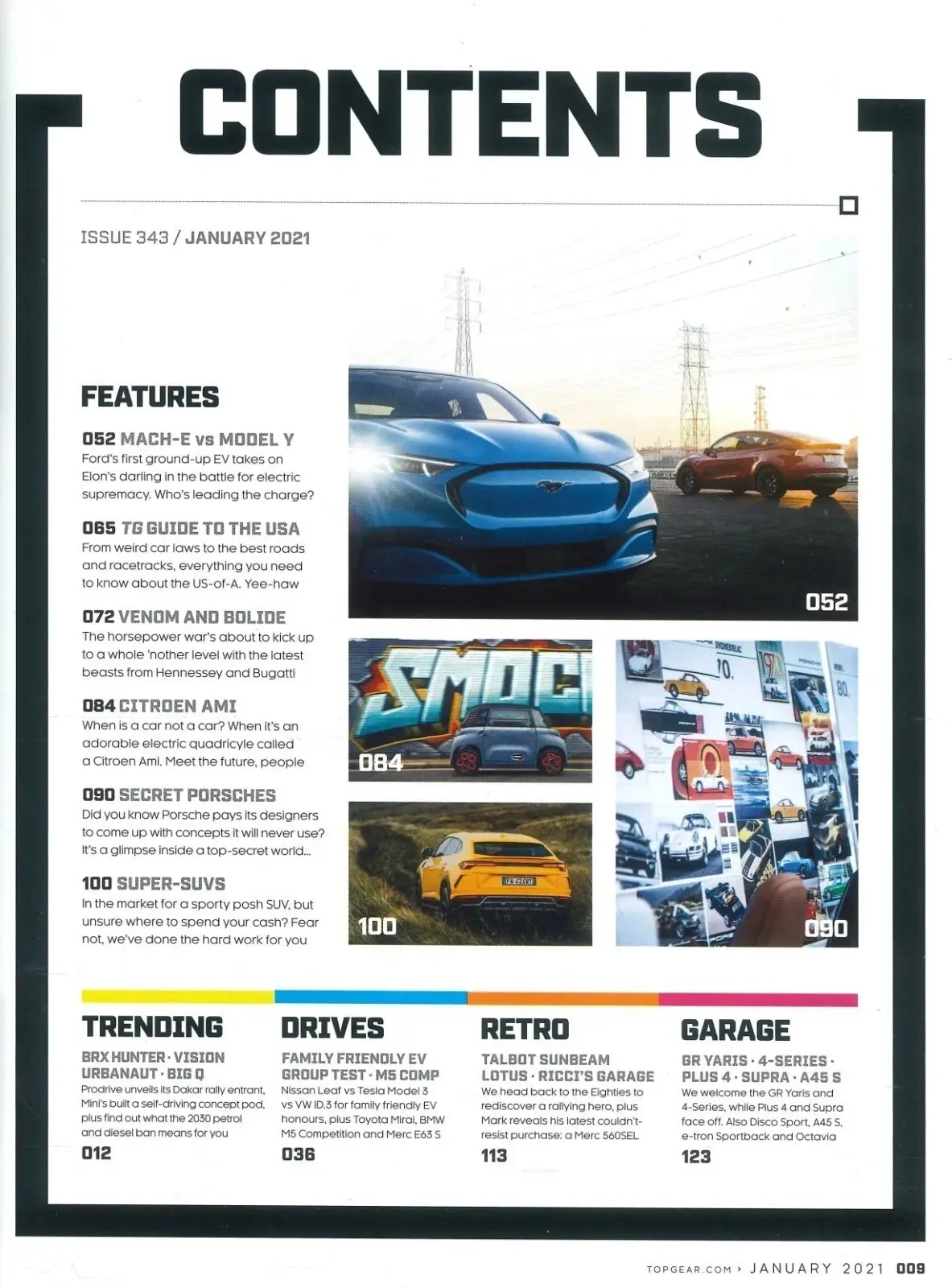 BBC Top Gear Magazine: Issue #343, Ford Mach-E, Tesla Model Y, BMW, Jan 2021 - image 3 | Free standard UK delivery included | Discount Quality Products