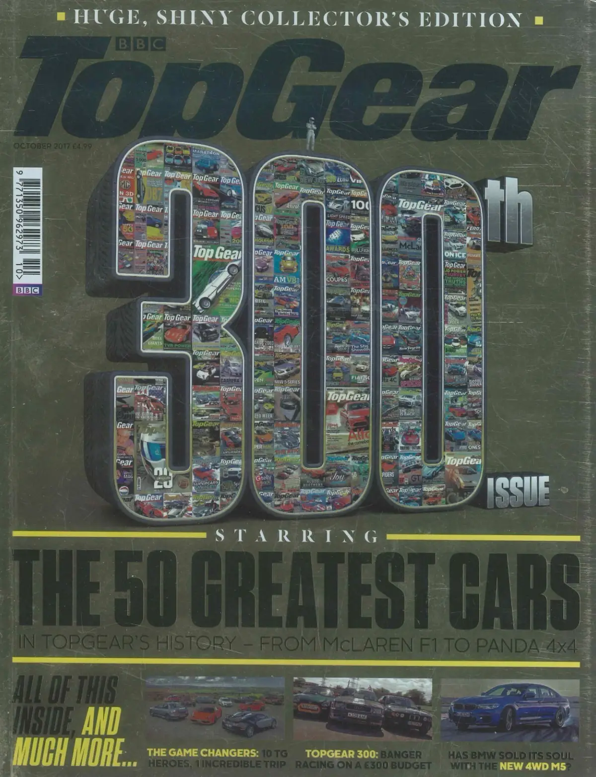 BBC Top Gear Magazine: Issue #300, Ford Mustang, Audi RS5, BMW M5, Oct 2017