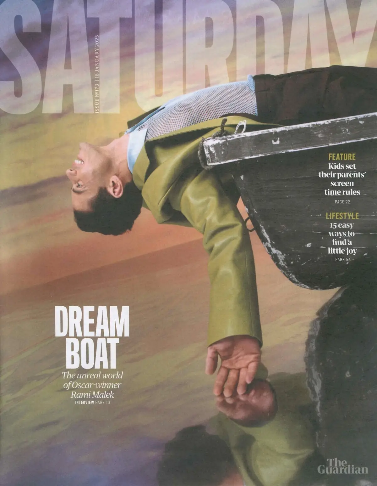 Guardian Saturday Magazine: Rami Malek, Guy Pearce, Betty Boo, Culture, 18.1.25