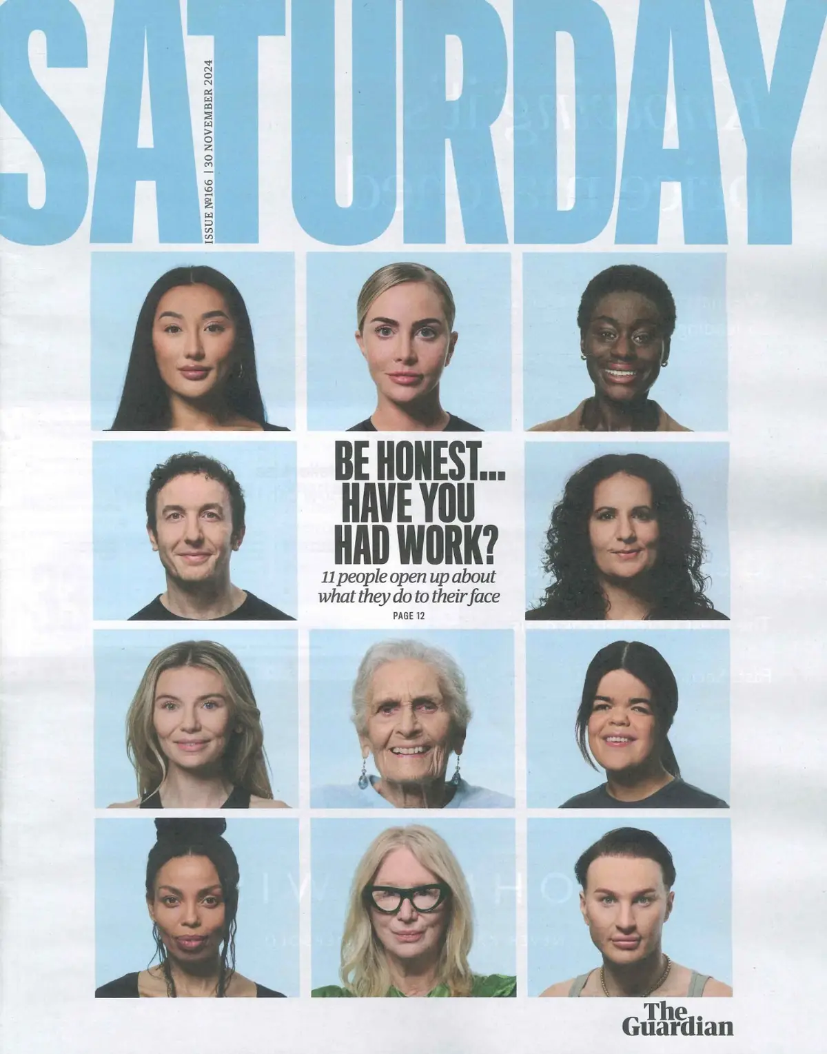 Guardian Saturday Magazine: Charles Dance, Troy Deeney, Trump, Merkel, 30.11.24