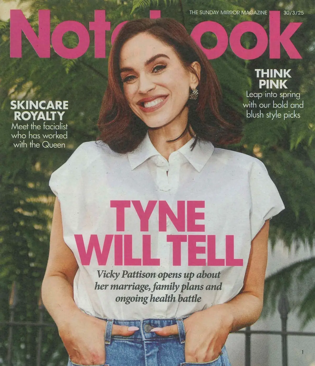 Sunday Mirror Notebook Magazine Vicky Pattison, Deborah Mitchell, Style, 30.3.25