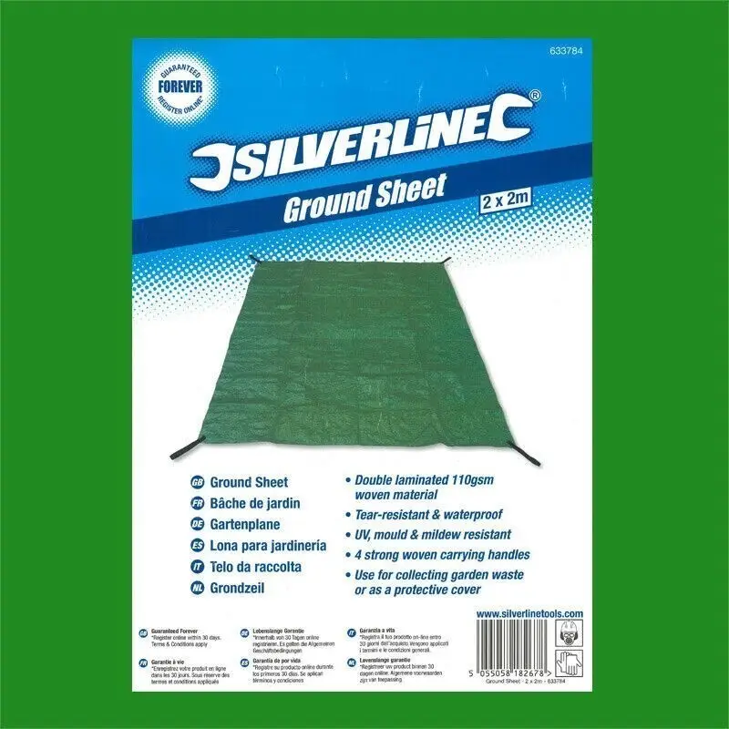 Waterproof Heavy Duty Strong Lightweight Ground Sheet Tarp Multipurpose 2m x 2m - image 2 | Free standard UK delivery included | Discount Quality Products