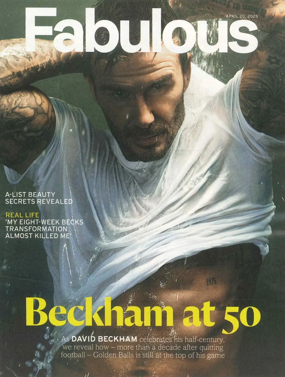 Fabulous Magazine David Beckham at 50, Zoe Tapper, Caragh Keane, Fashion 20.4.25