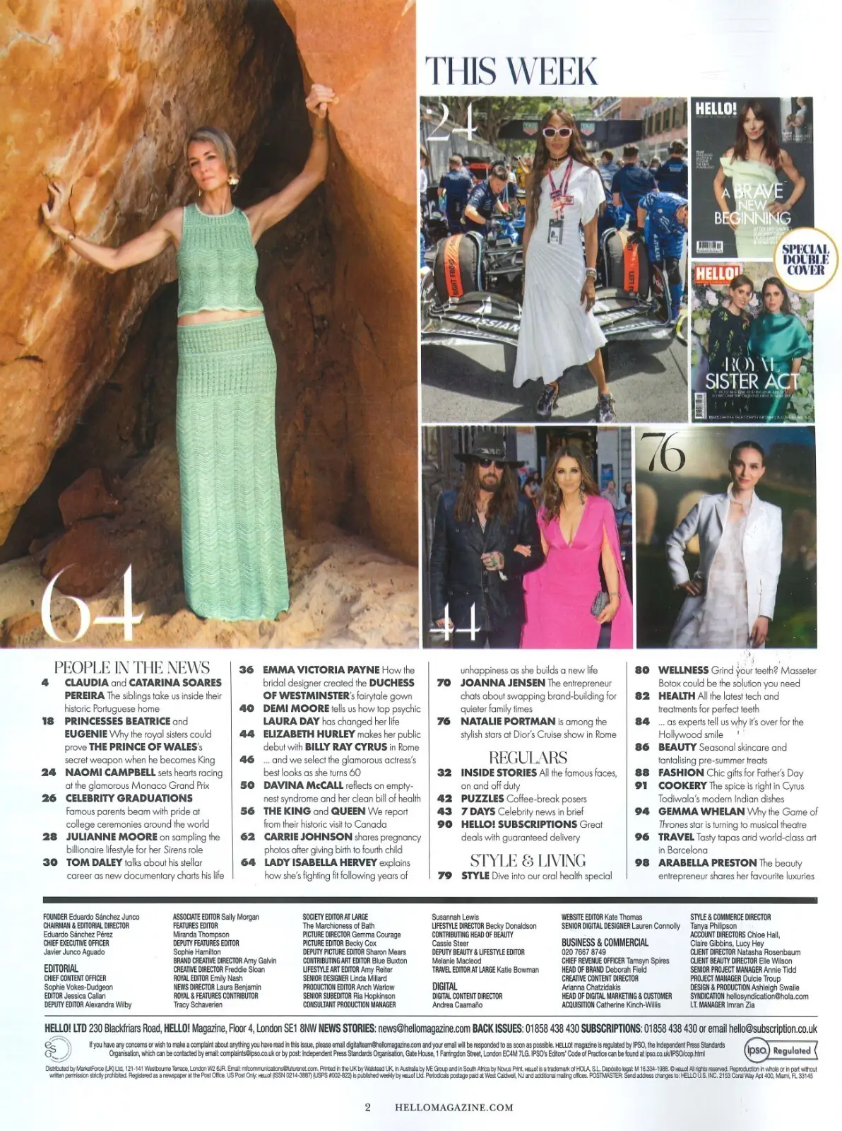 HELLO! Magazine: Princesses Beatrice & Eugenie Cover, Davina McCall, 9.6.25 - image 2 | Free standard UK delivery included | Discount Quality Products