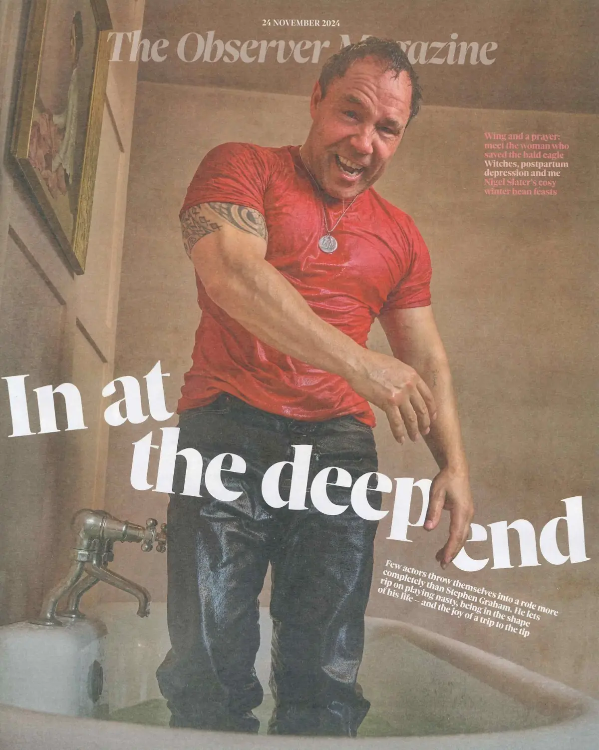 Observer Magazine: Stephen Graham, Gail Porter, Lauren Child, Fashion, 24.11.24