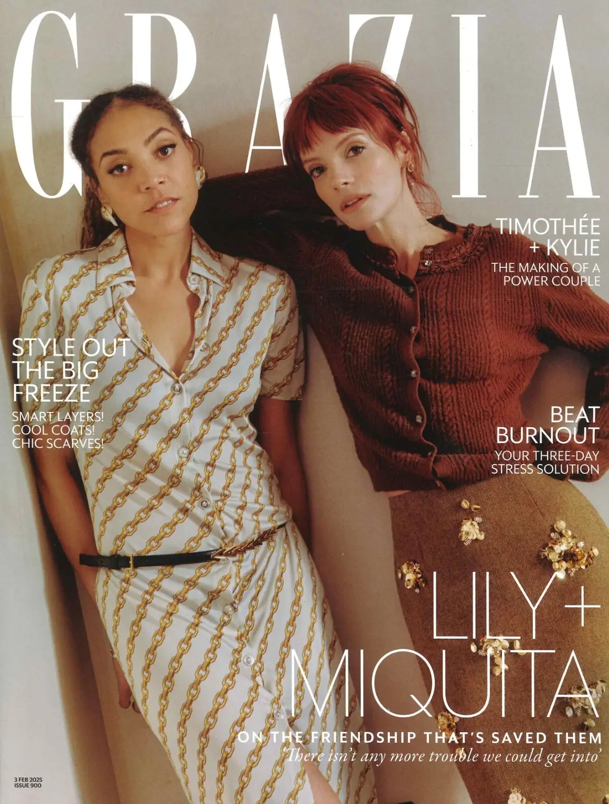 Grazia Magazine: Lily Allen, Miquita Oliver, Timothee Chalamet, Kylie. J, 3.2.25