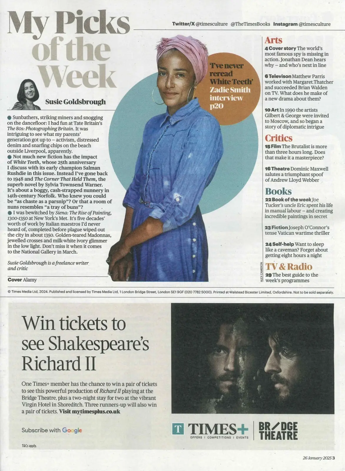 Sunday Times Culture Magazine: 007 James Bond, Romola Garai, Thatcher, 26.1.25 - image 2 | Free standard UK delivery included | Discount Quality Products