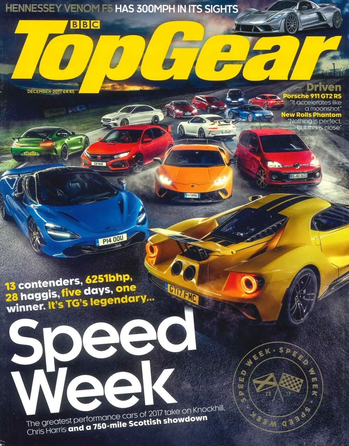 BBC Top Gear Magazine: Issue #302, Porsche 911 GT2, Audi A8, BMW X3, Dec 2017