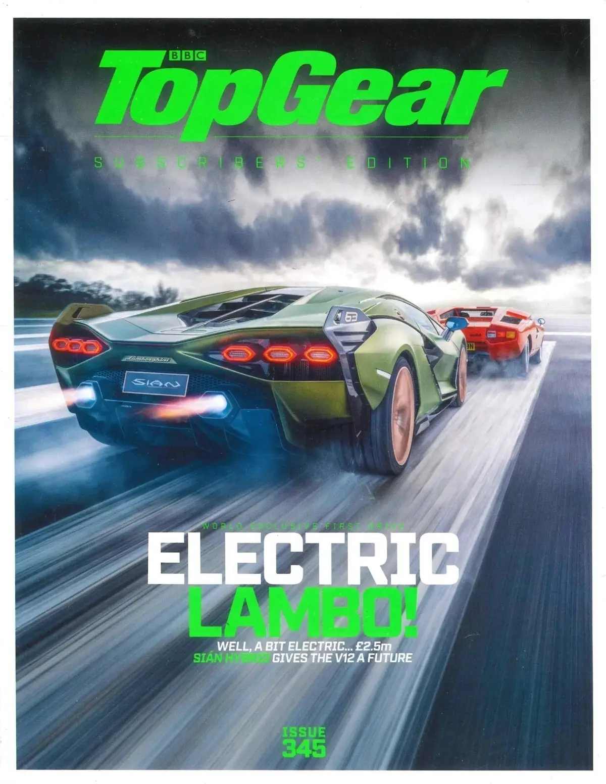 BBC Top Gear Magazine Issue #345, Electric Lambo, McLaren, Audi, March 2021