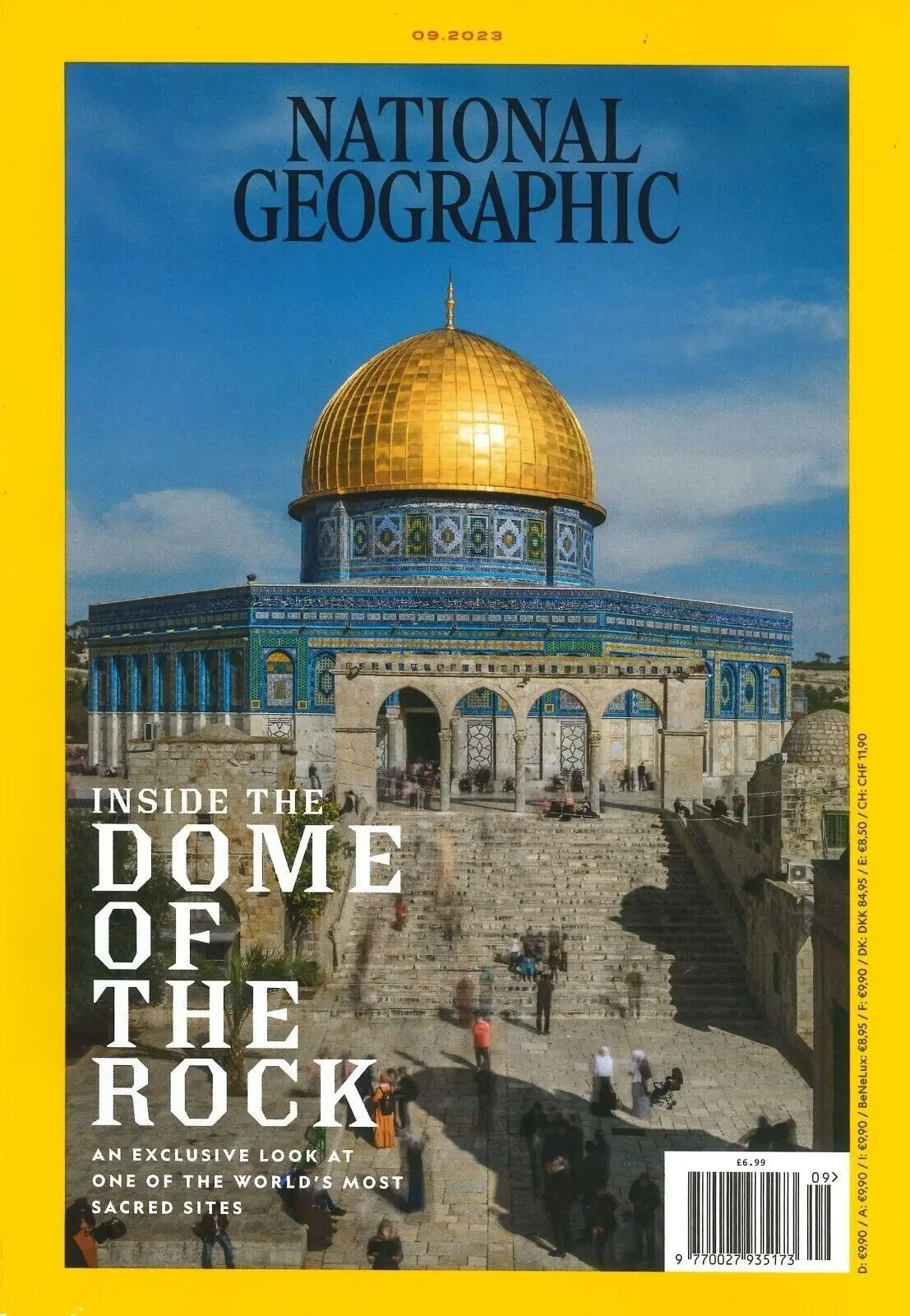 National Geographic Magazine: Dome of the Rock, Jerusalem Holy Site, Sept 2023
