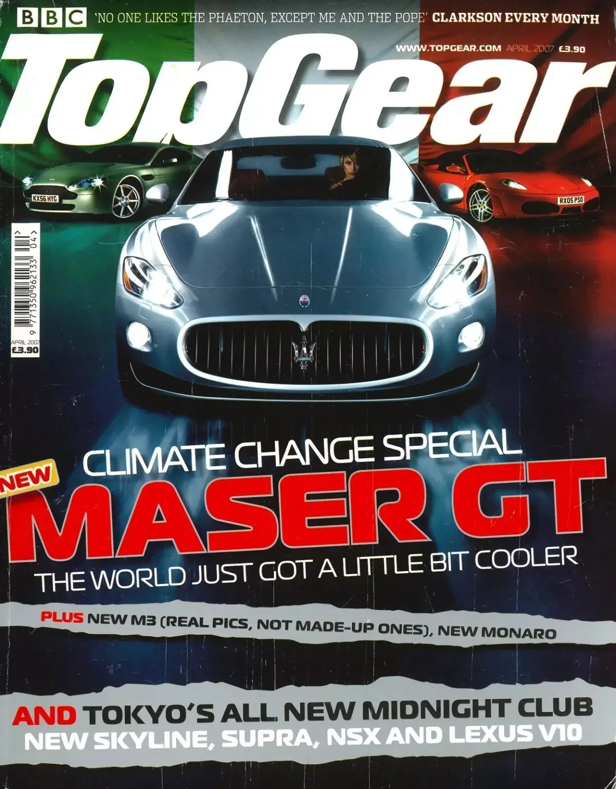 BBC Top Gear Magazine: Issue #164, Peugeot 908, Alfa Spider, Lexus, April 2007